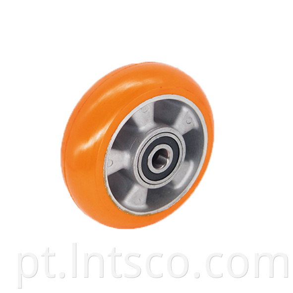  Heavy Duty PU on Aluminum Wheels